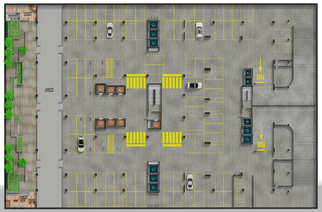 Pavimento subsolo rulo
